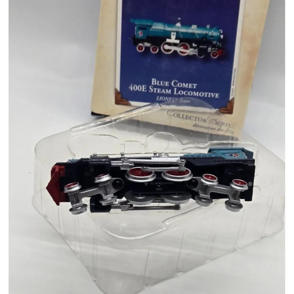 HALLMARK KEEPSAKE ORNAMENT BLUE COMET 400E STEAM LOCOMOTIVE LIONEL 2002